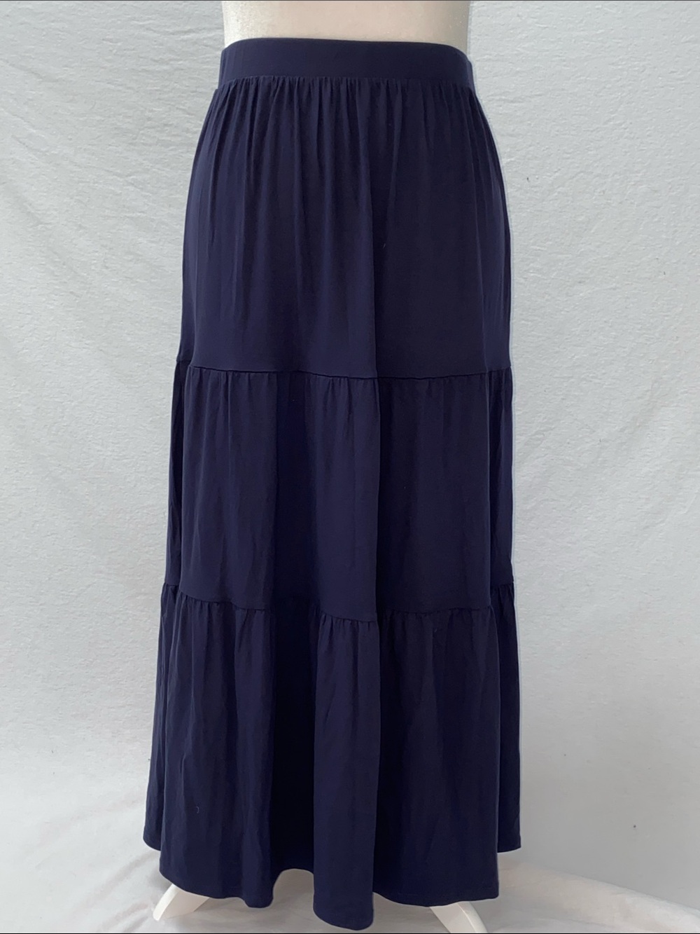 Boden Tiered Jersey Maxi Skirt